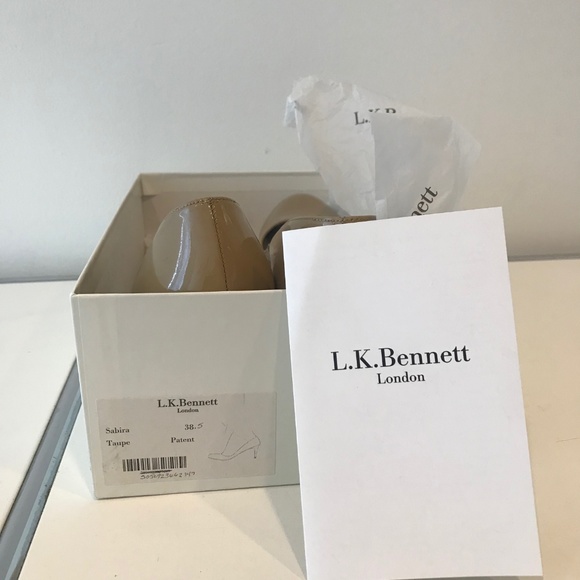 LK Bennett Sabina Heel in Taupe - Picture 2 of 4